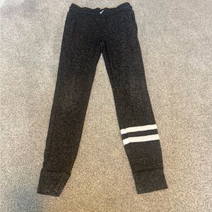 Old Navy Kids Charcoal Joggers with White Stripes. Girls XL X-Large 14